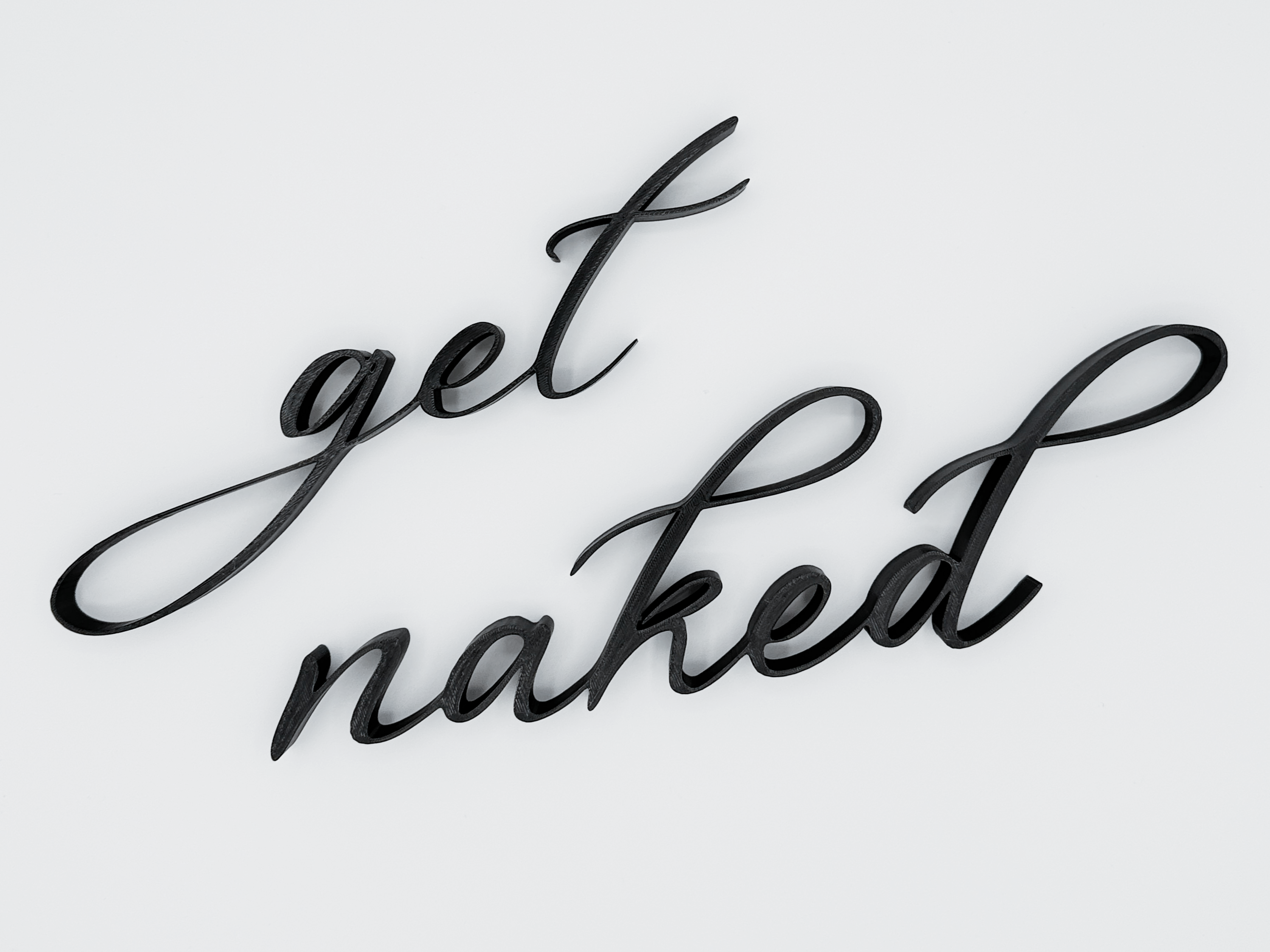 Get Naked – 3D Bathroom Wall Art