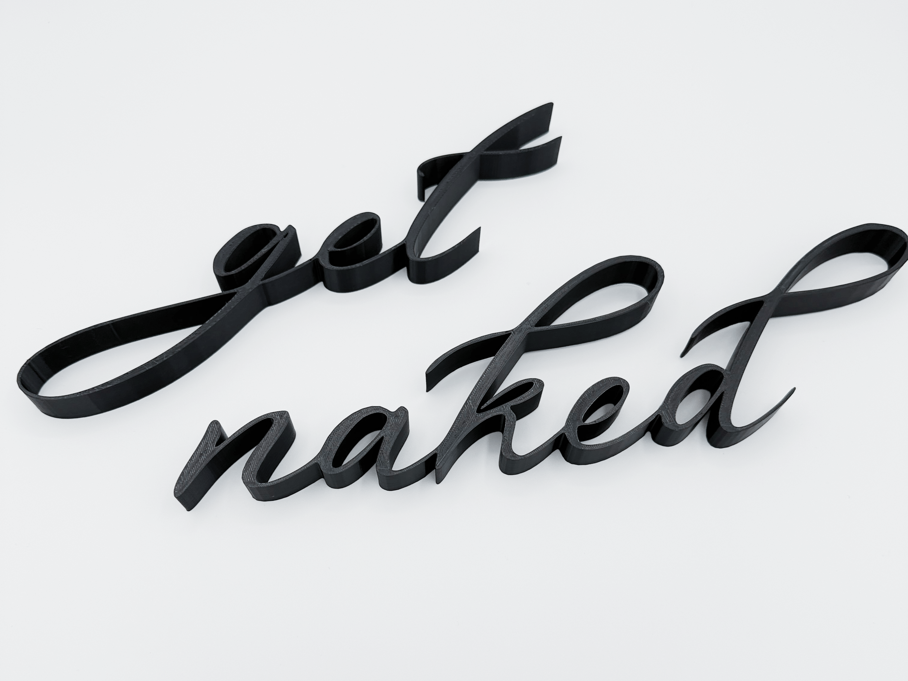 Get Naked – 3D Bathroom Wall Art