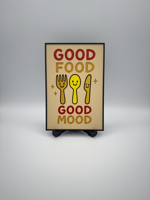 Good Food - Good Mood - Wall art
