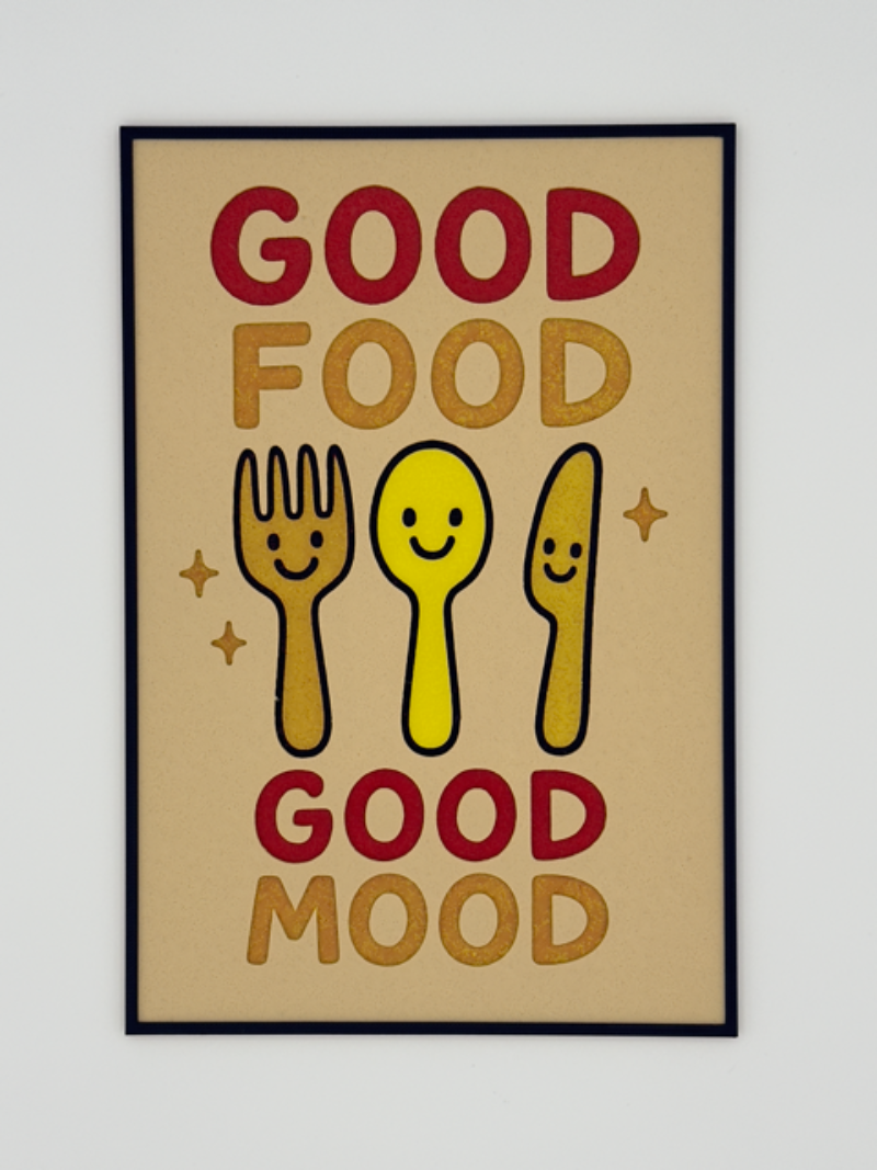Good Food - Good Mood - Wall art
