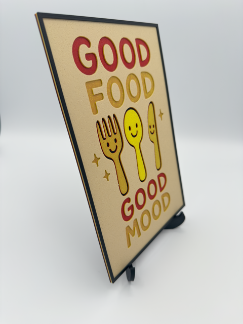 Good Food - Good Mood - Wall art