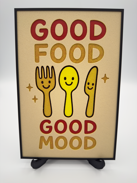 Good Food - Good Mood - Wall art