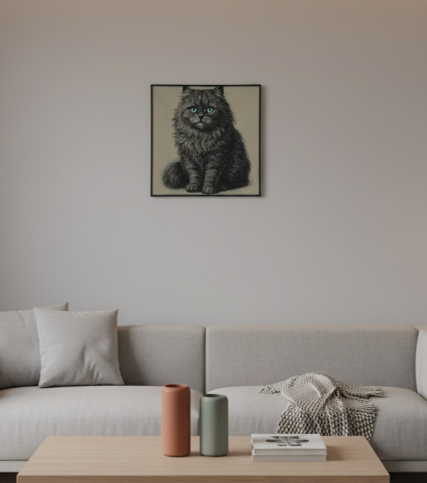 Cat Vintage Wall Art