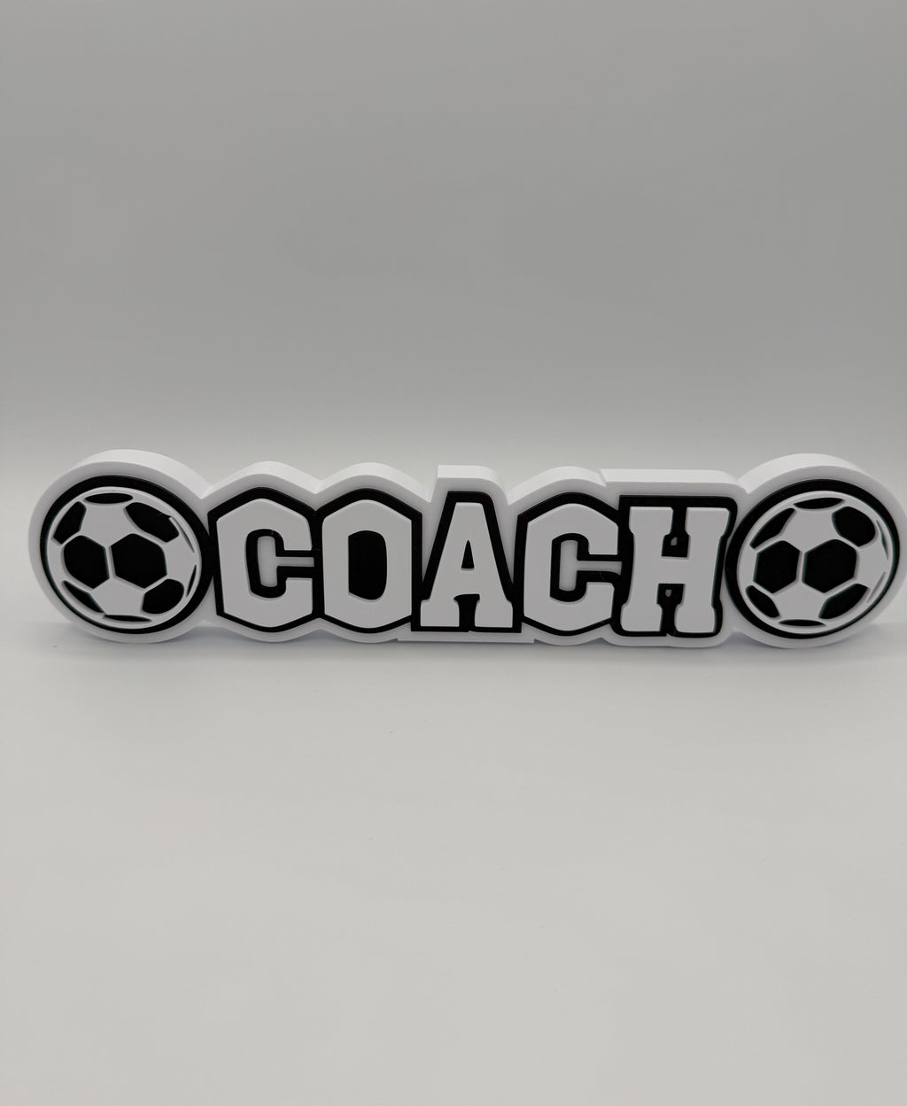 Personalized Soccer Name Sign with Optional Pencil Holder