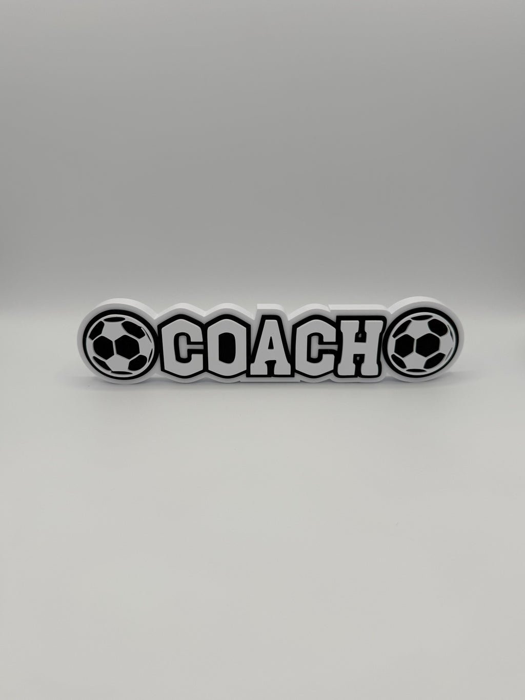 Personalized Soccer Name Sign with Optional Pencil Holder