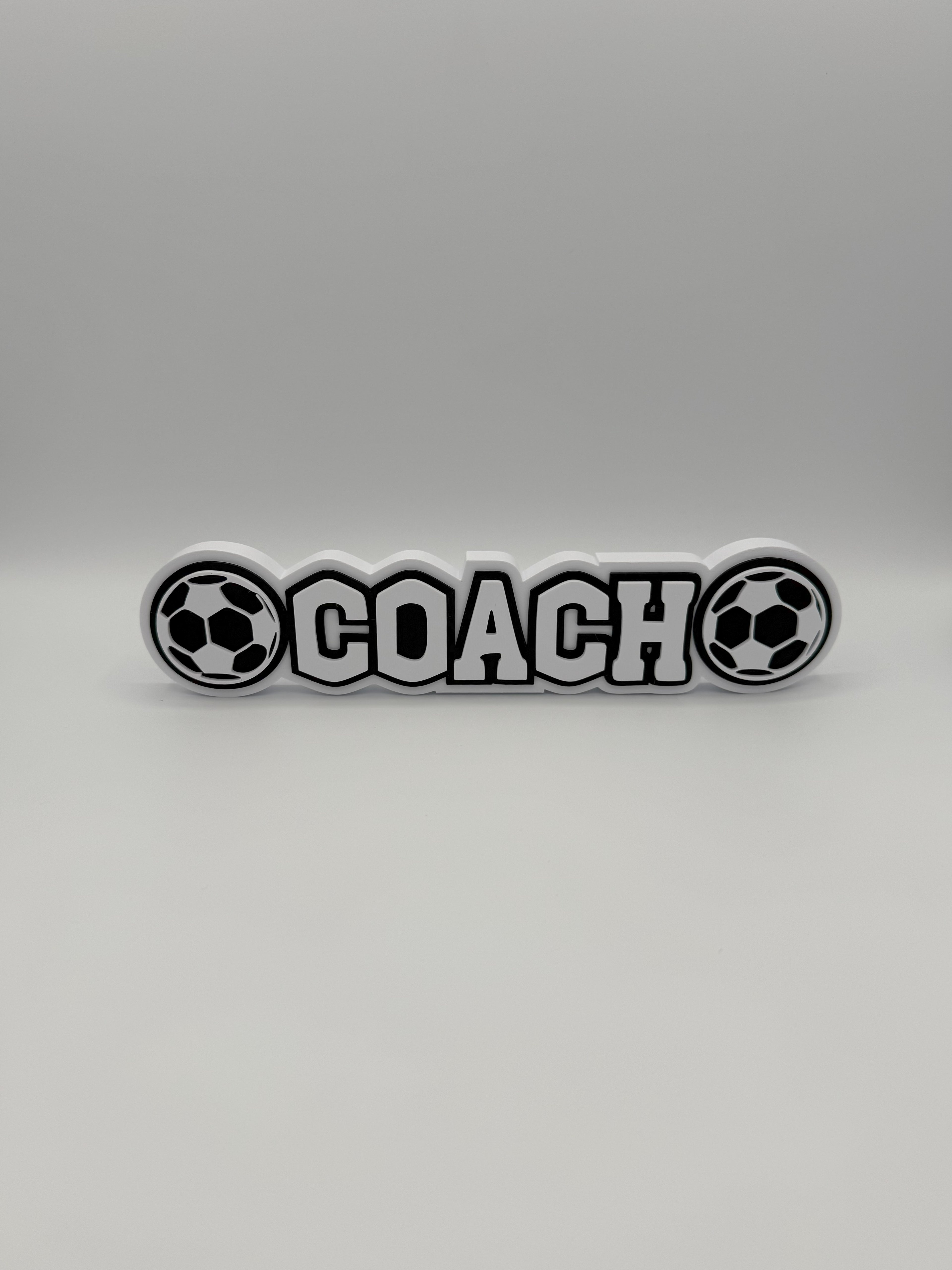 Personalized Soccer Name Sign with Optional Pencil Holder