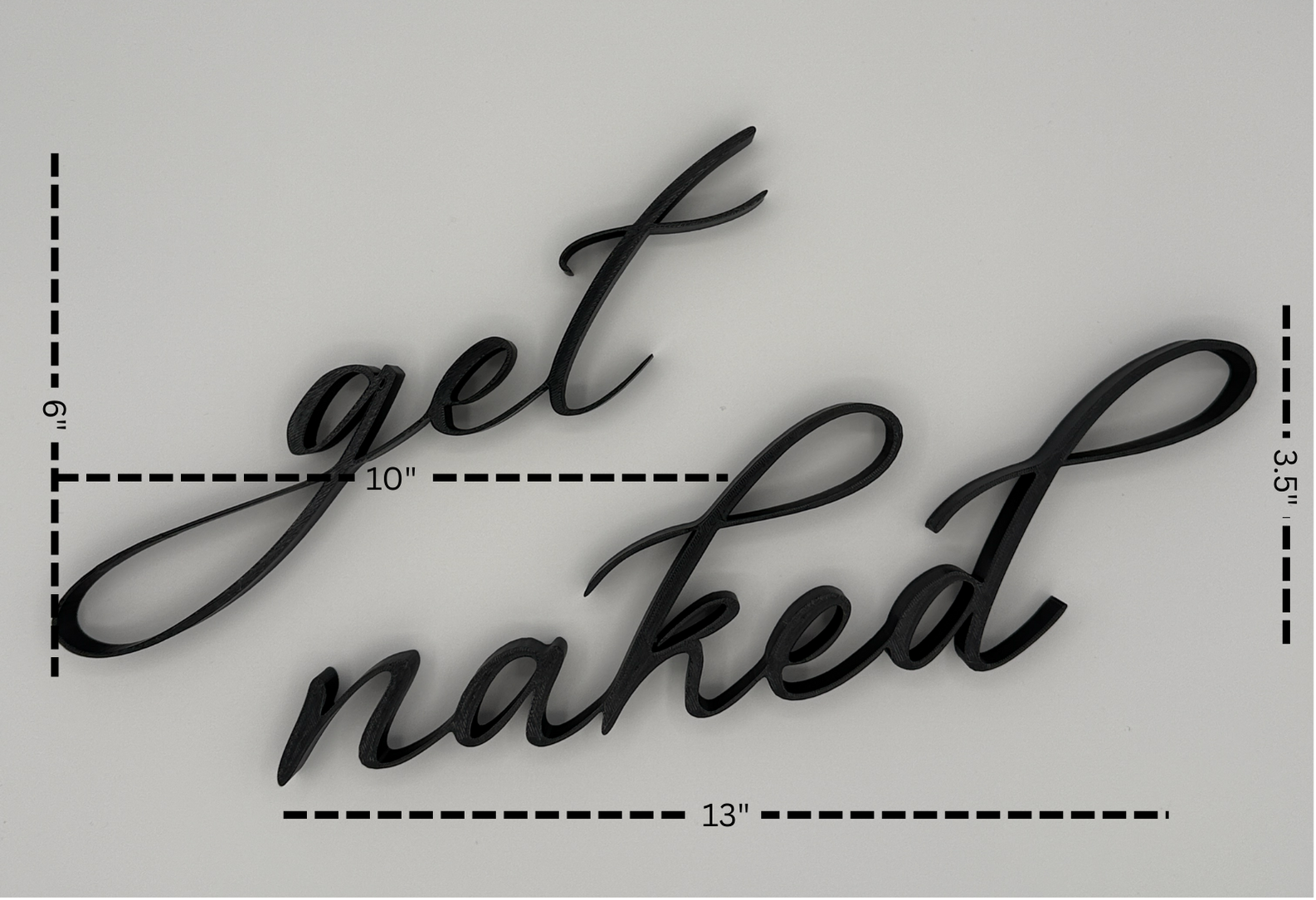 Get Naked – 3D Bathroom Wall Art