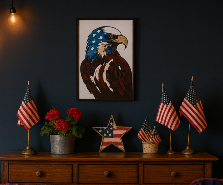 Patriotic Eagle Wall Art