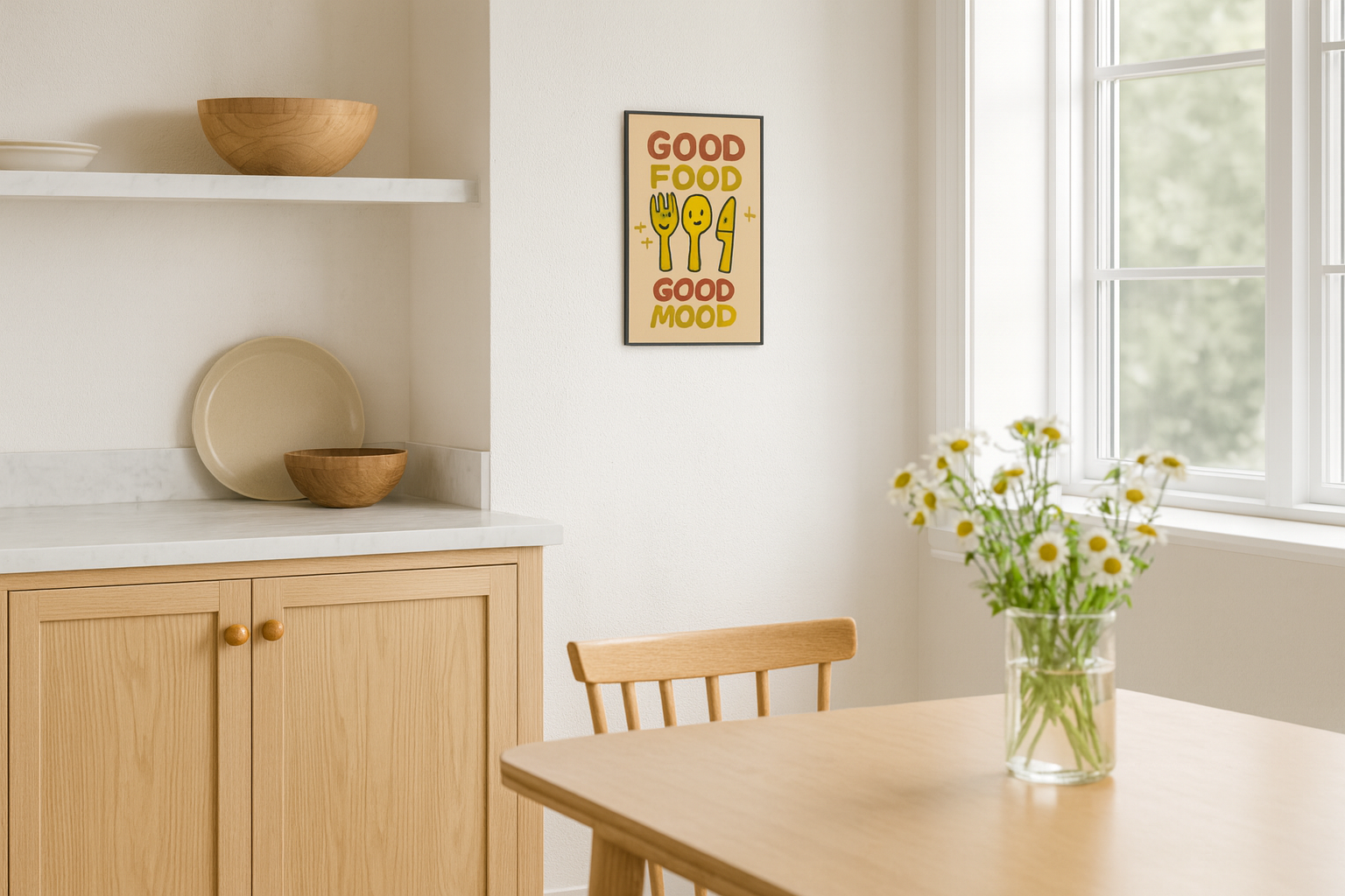 Good Food - Good Mood - Wall art