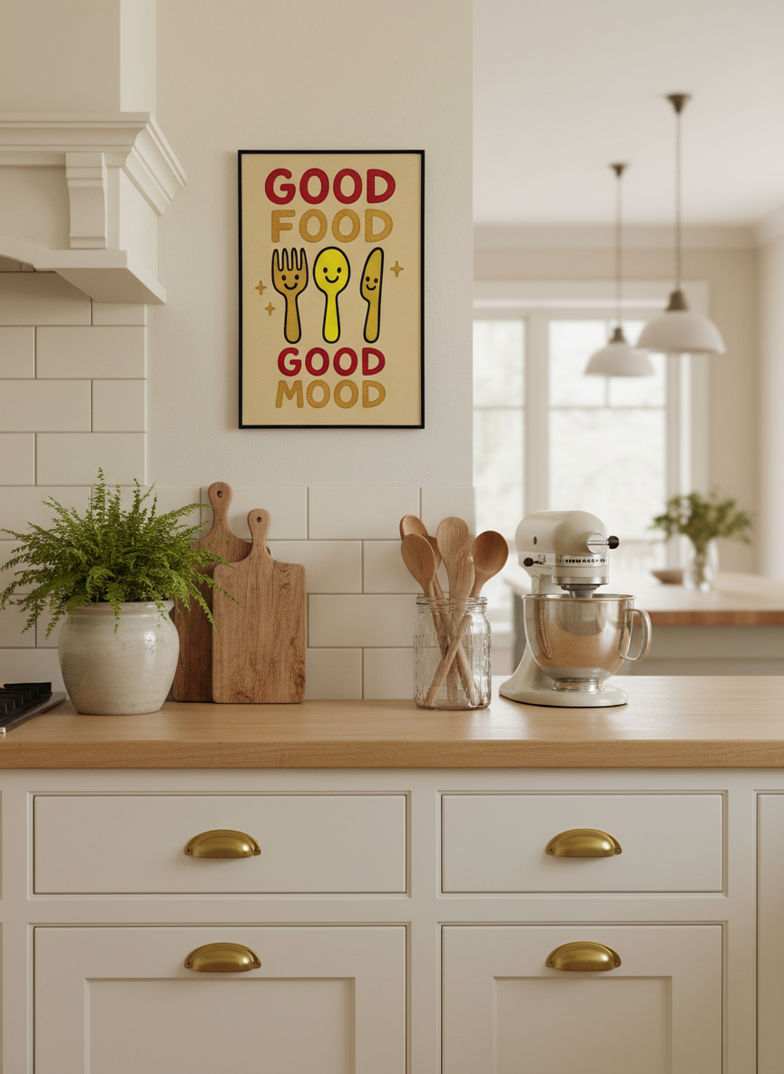 Good Food - Good Mood - Wall art